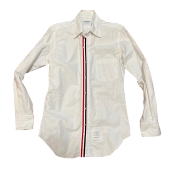 Thom Browne New York White Cotton Button Down Shirt Men's Dress Shirt - Picture 1 of 8